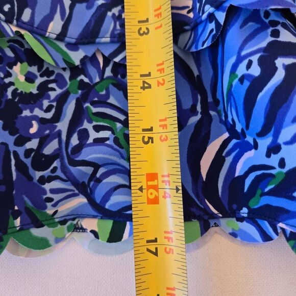 Lilly Pulitzer Women's High Rise Luxletic Perilla Athletic Skort Abaco Blue XL - Picture 8 of 12
